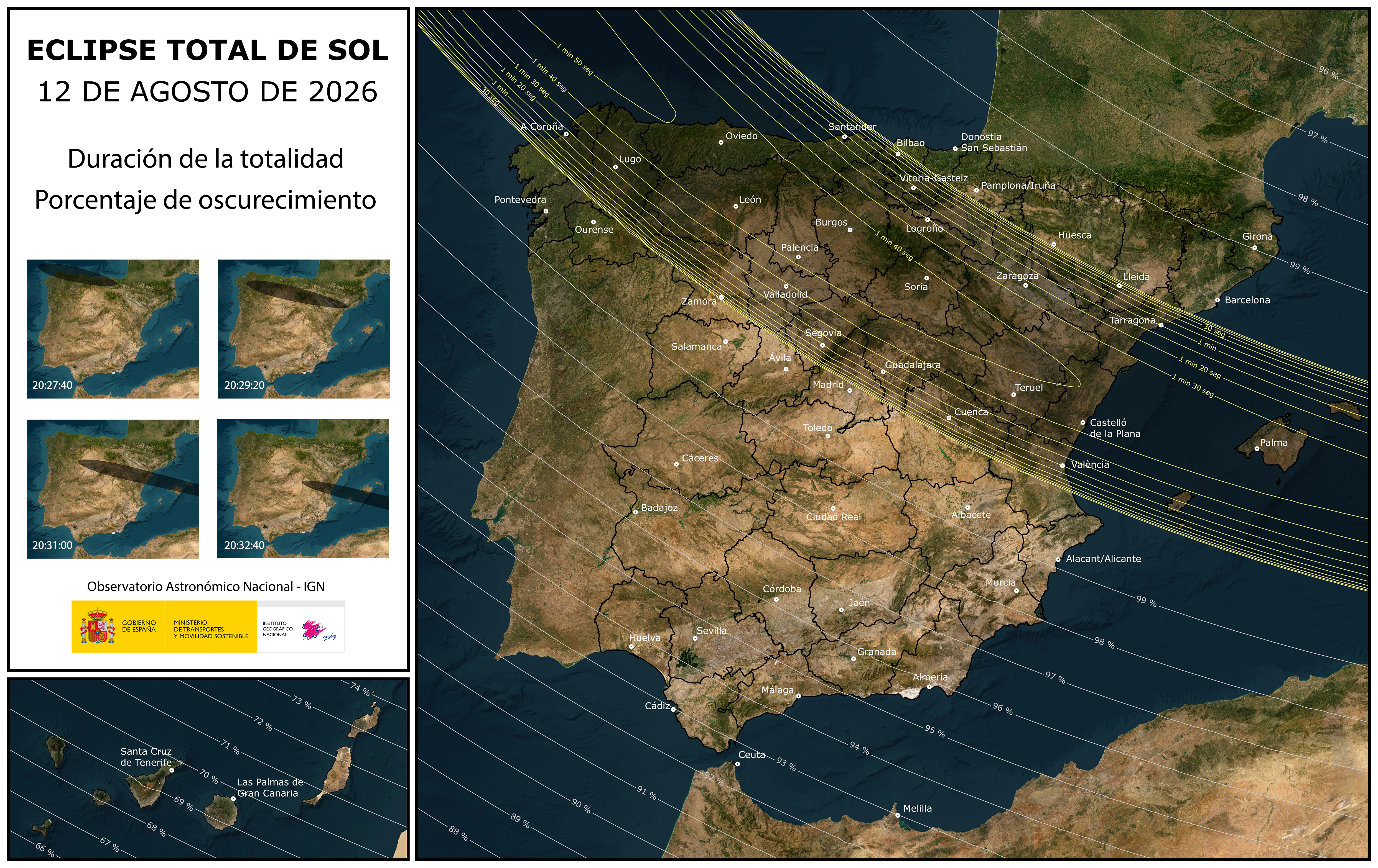 Mapa del Eclipse Total
